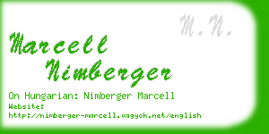 marcell nimberger business card